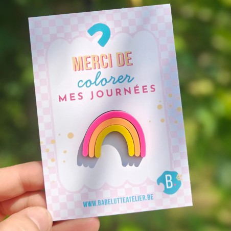 Pin's Arc-en-ciel - Babelutte Atelier