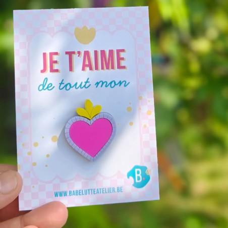 Pin's Coeur - Babelutte Atelier