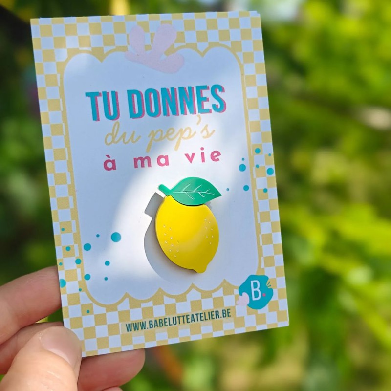 Pin's Citron - Babelutte Atelier