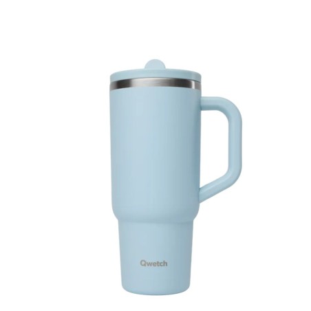 Travel Cup Isotherme Matt Patsel rose 900 ml Qwetch | Gourde Grand Format | Lucie in the R