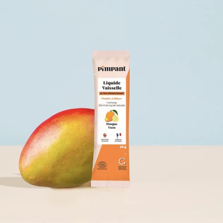 Recharge liquide vaisselle mangue-yuzu Pimpant naturel | Lucie in the R