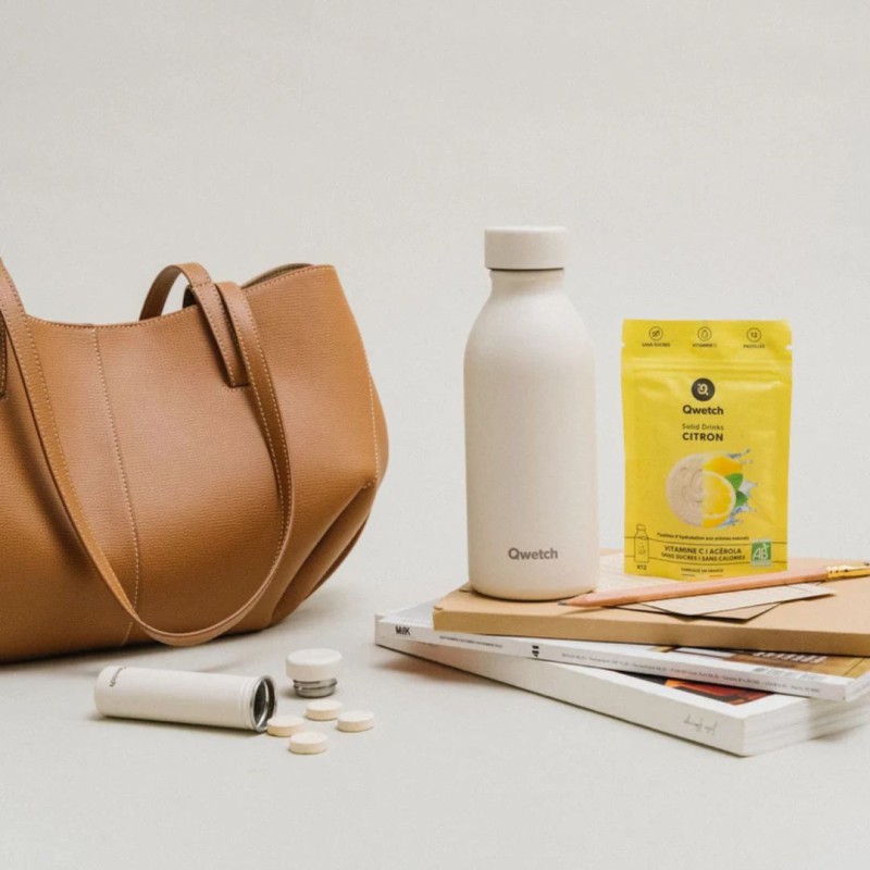 Bouteille Isotherme Icon Matt Sable 500 ml Qwetch | Lucie in the R