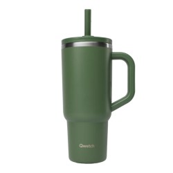 Travel Cup Isotherme Matt Kaki 900 ml Qwetch | Gourde Grand Format | Lucie in the R