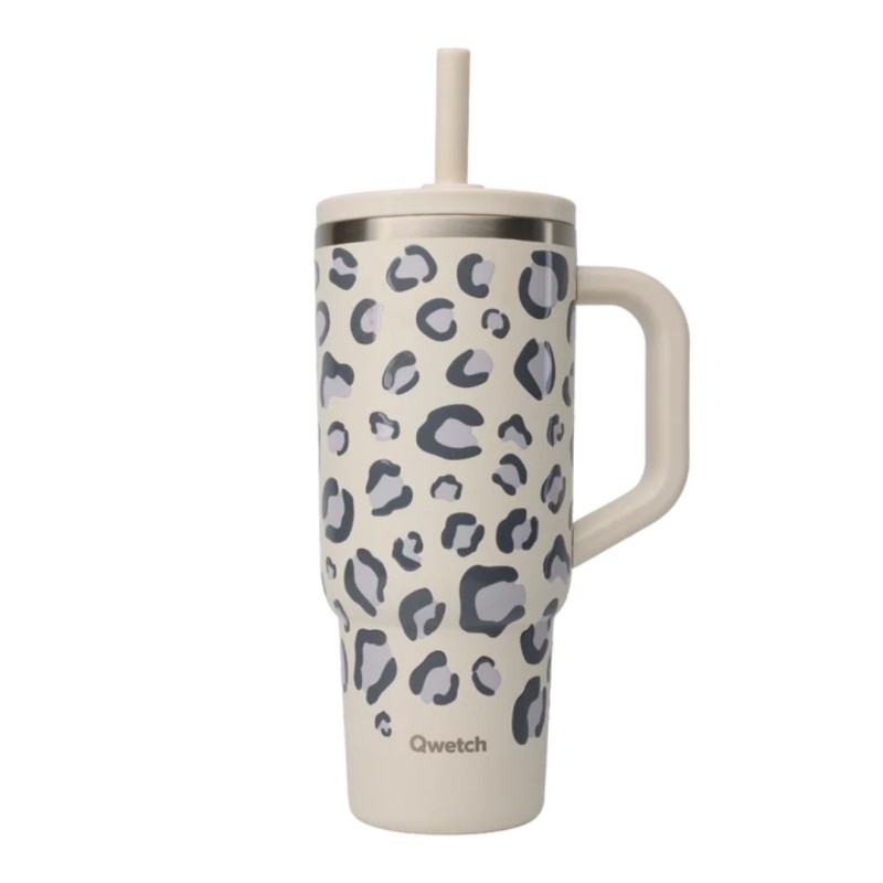 Travel Cup Isotherme Matt Patsel rose 900 ml Qwetch | Gourde Grand Format | Lucie in the R