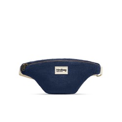 Sac Banane Olivia Velours Marine – Hindbag | Coton Bio & Éthique