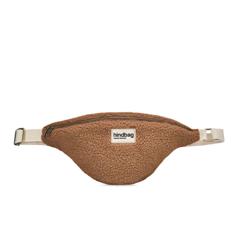 Sac Banane Olivia Teddy Brun – Hindbag | Coton Bio & Éthique