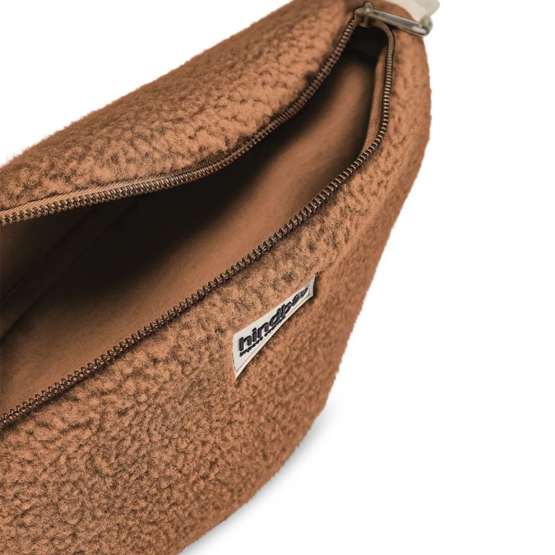 Sac Banane Olivia Teddy Brun – Hindbag | Coton Bio & Éthique