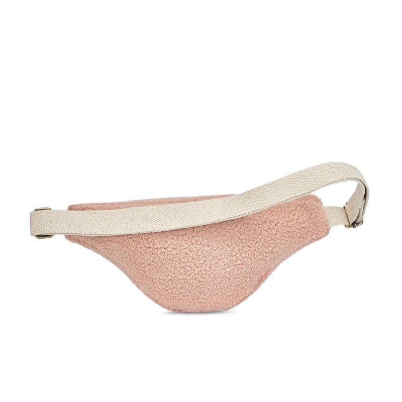 Sac Banane Olivia Teddy Rose Poudré – Hindbag | Coton Bio & Éthique