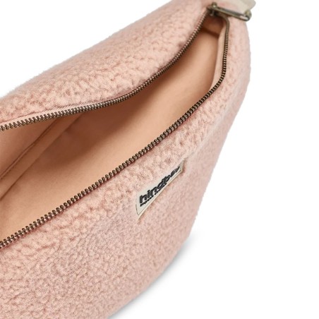 Sac Banane Olivia Teddy Rose Poudré – Hindbag | Coton Bio & Éthique