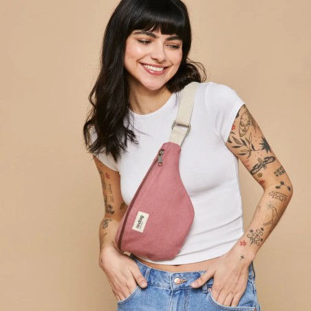 Sac Banane Olivia Rose Blush – Hindbag | Coton Bio & Éthique