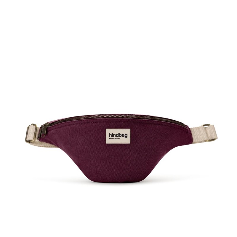 Sac Banane Olivia Prune – Hindbag | Coton Bio & Éthique