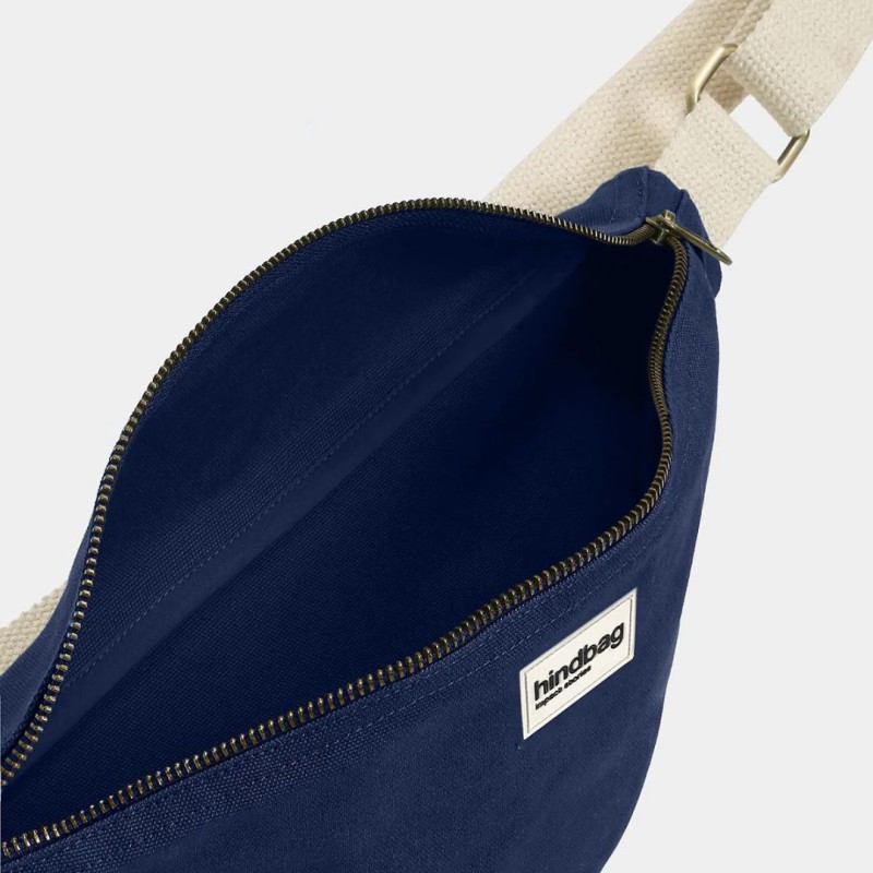 Sac Banane Olivia Navy – Hindbag | Coton Bio & Éthique