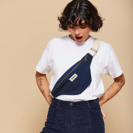 Sac Banane Olivia Navy – Hindbag | Coton Bio & Éthique