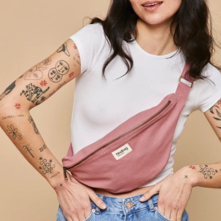 Grand sac banane Sasha Hindbag en coton bio GOTS | Lucie in the R