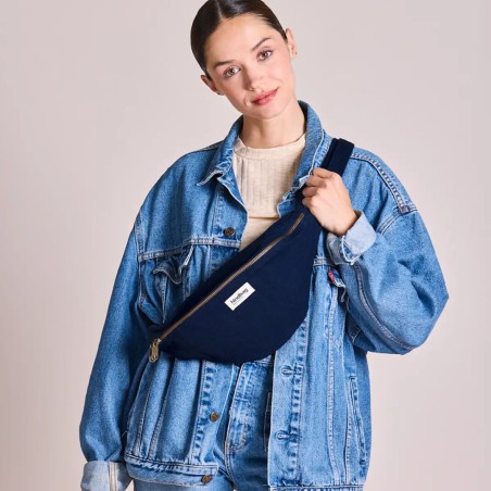 Grand sac banane Sasha Hindbag en coton bio GOTS | Lucie in the R