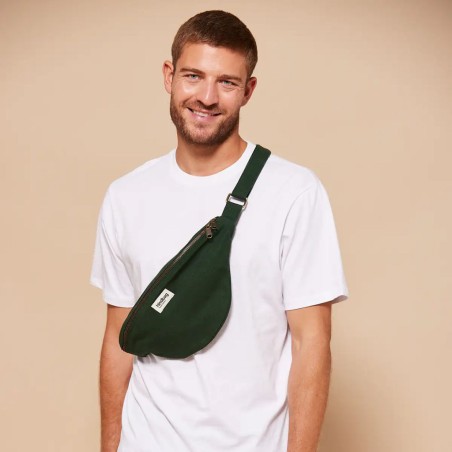 Grand sac banane Sasha Hindbag en coton bio GOTS | Lucie in the R