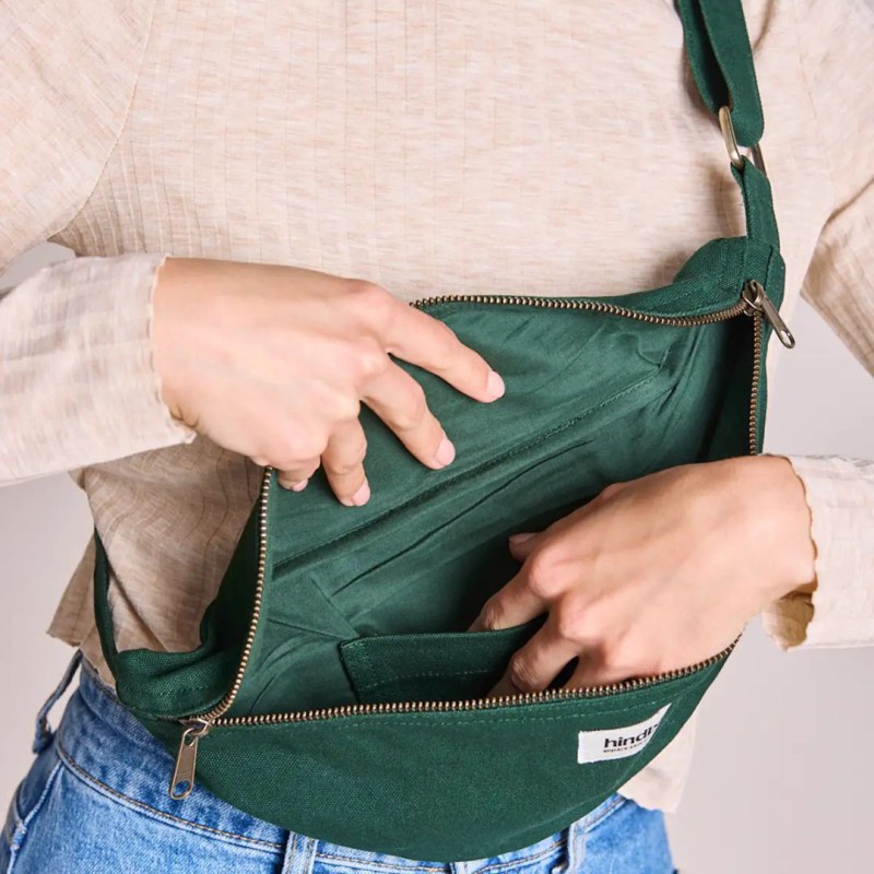 Grand sac banane Sasha Hindbag en coton bio GOTS | Lucie in the R