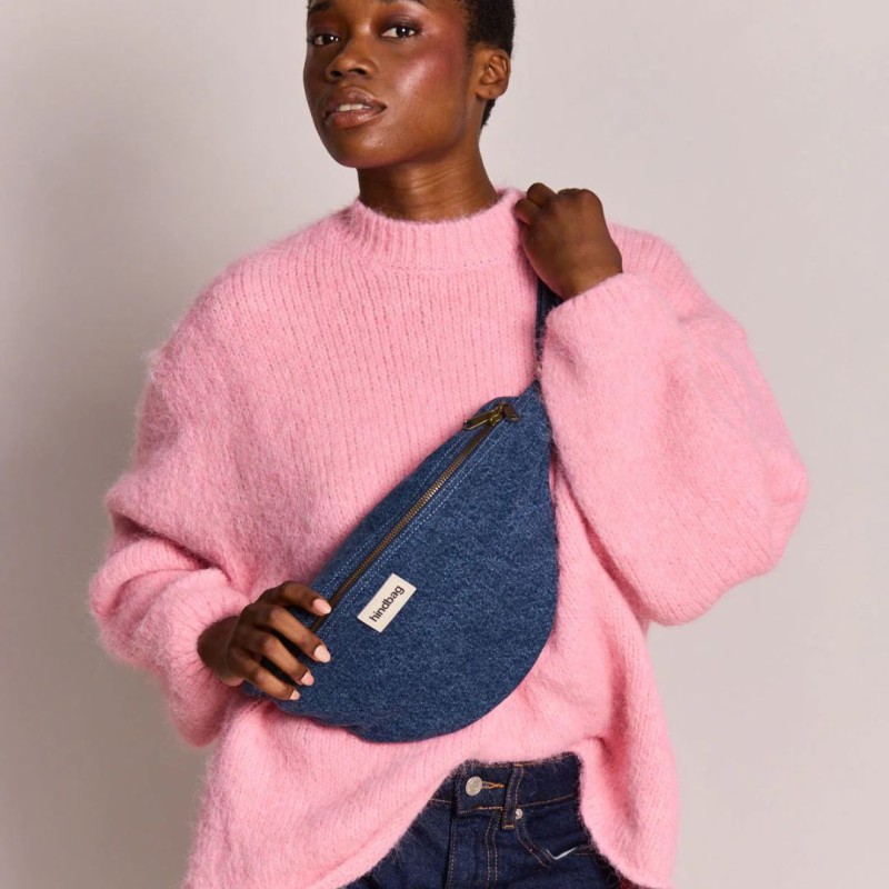 Grand sac banane Sasha Hindbag en coton bio GOTS | Lucie in the R