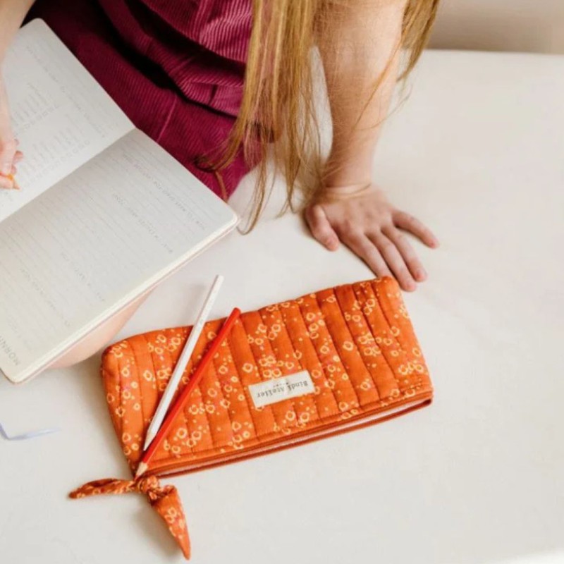 Trousse à crayons coton imprimé Bindi Atelier | Lucie in the R