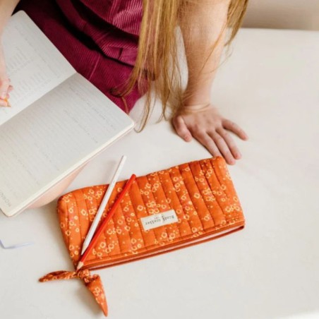 Trousse à crayons coton imprimé Bindi Atelier | Lucie in the R