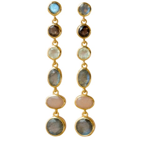 Boucles d’oreilles Muja Juma en pierres naturelles | Lucie in the R