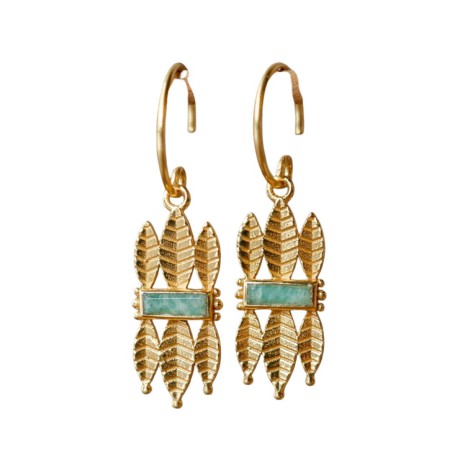 Boucles d’oreilles Muja Juma en pierres naturelles | Lucie in the R