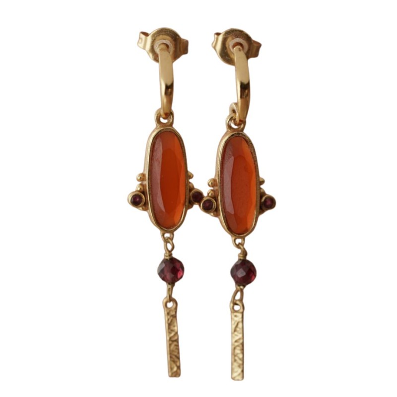 Boucles d’oreilles Muja Juma en pierres naturelles | Lucie in the R