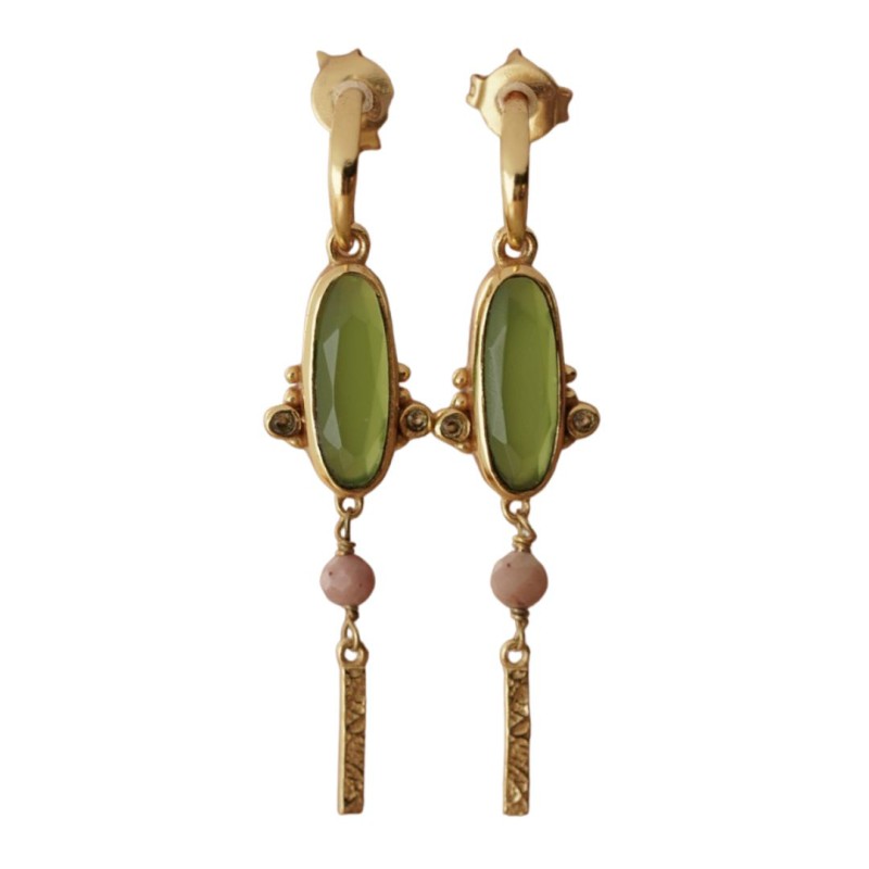 Boucles d’oreilles Muja Juma en pierres naturelles | Lucie in the R