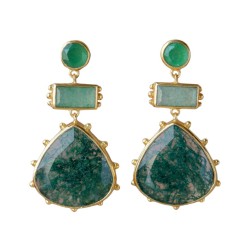 Boucles d’oreilles Muja Juma en pierres naturelles | Lucie in the R