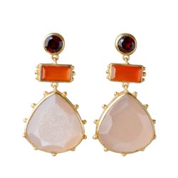 Boucles d’oreilles Muja Juma en pierres naturelles | Lucie in the R