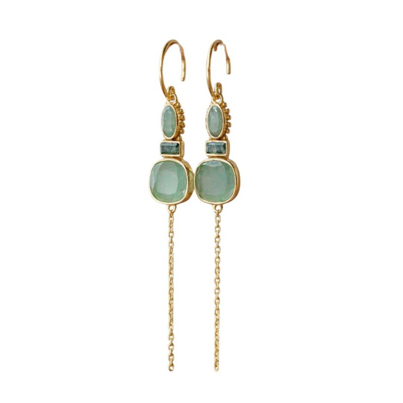 Boucles d’oreilles Muja Juma en pierres naturelles | Lucie in the R