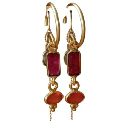 Boucles d’oreilles Muja Juma en pierres naturelles | Lucie in the R