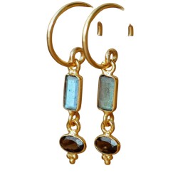 Boucles d’oreilles Muja Juma en pierres naturelles | Lucie in the R