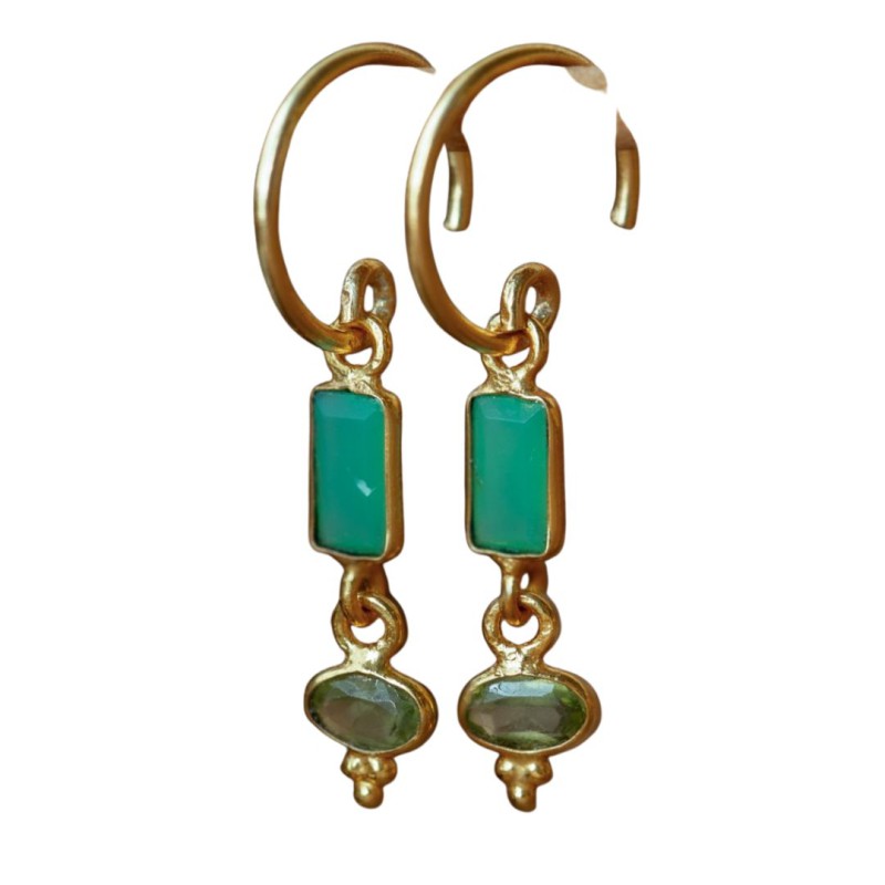Boucles d’oreilles Muja Juma en pierres naturelles | Lucie in the R