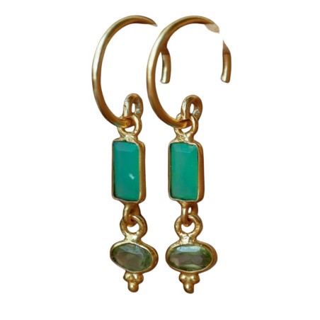 Boucles d’oreilles Muja Juma en pierres naturelles | Lucie in the R