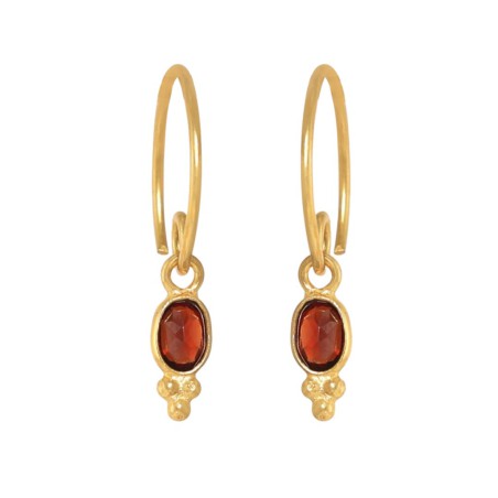 Boucles d’oreilles Muja Juma en pierres naturelles | Lucie in the R