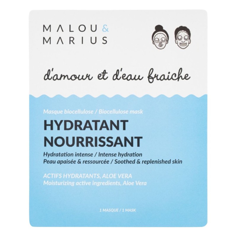Masque visage hydratant bio-cellulose Malou & Marius - Lucie in the R