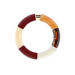 Bracelet Pipoca – Bijou résine ou acrylique & acier doré à l'or fin – Parabaya | Lucie in the R