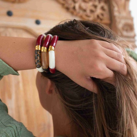 Bracelet Pipoca – Bijou résine ou acrylique & acier doré à l'or fin – Parabaya | Lucie in the R