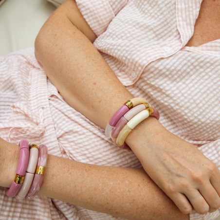 Bracelet Pipoca – Bijou résine ou acrylique & acier doré à l'or fin – Parabaya | Lucie in the R