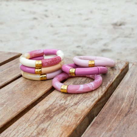 Bracelet Pipoca – Bijou résine ou acrylique & acier doré à l'or fin – Parabaya | Lucie in the R