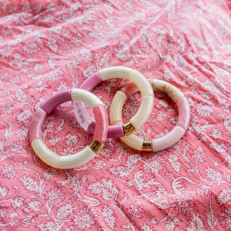 Bracelet Pipoca – Bijou résine ou acrylique & acier doré à l'or fin – Parabaya | Lucie in the R