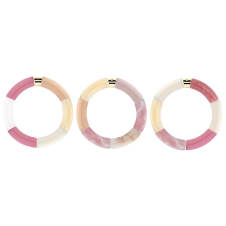 Bracelet Pipoca – Bijou résine ou acrylique & acier doré à l'or fin – Parabaya | Lucie in the R