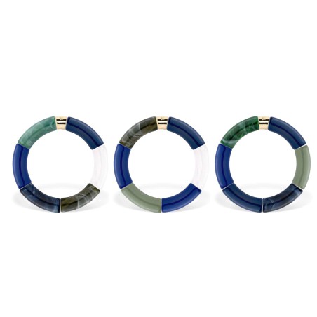 Bracelet Pipoca – Bijou résine ou acrylique & acier doré à l'or fin – Parabaya | Lucie in the R