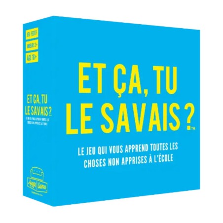 Et ça, tu le savais ? jeu quiz Hygge Games | Lucie in the R