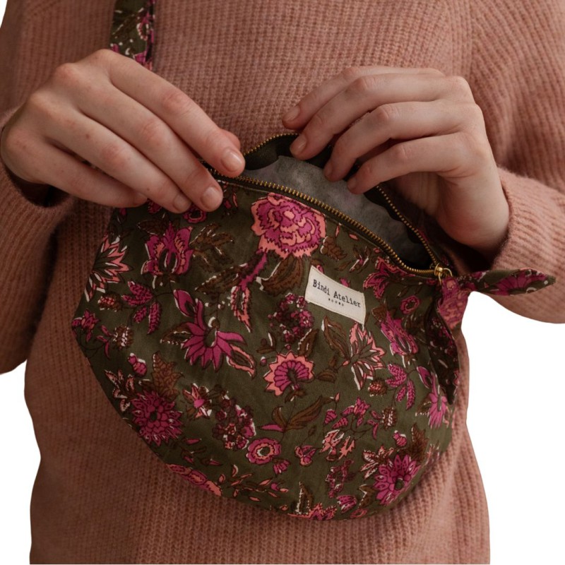 Sac banane femme coton imprimé Bindi Atelier | Lucie in the R