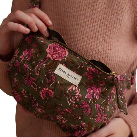Sac banane femme coton imprimé Bindi Atelier | Lucie in the R