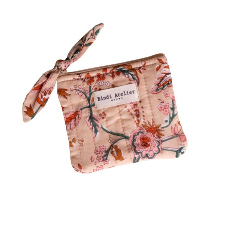 Porte-monnaie – Bindi Atelier | Coton Matelassé Fait Main, 13x11cm