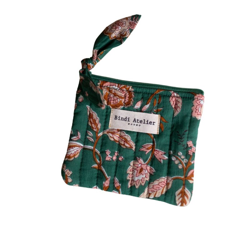 Porte-monnaie – Bindi Atelier | Coton Matelassé Fait Main, 13x11cm