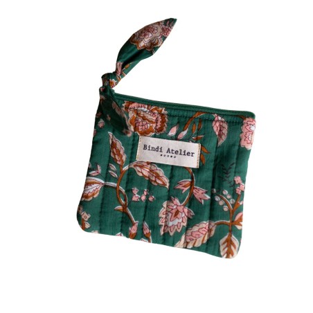 Porte-monnaie – Bindi Atelier | Coton Matelassé Fait Main, 13x11cm